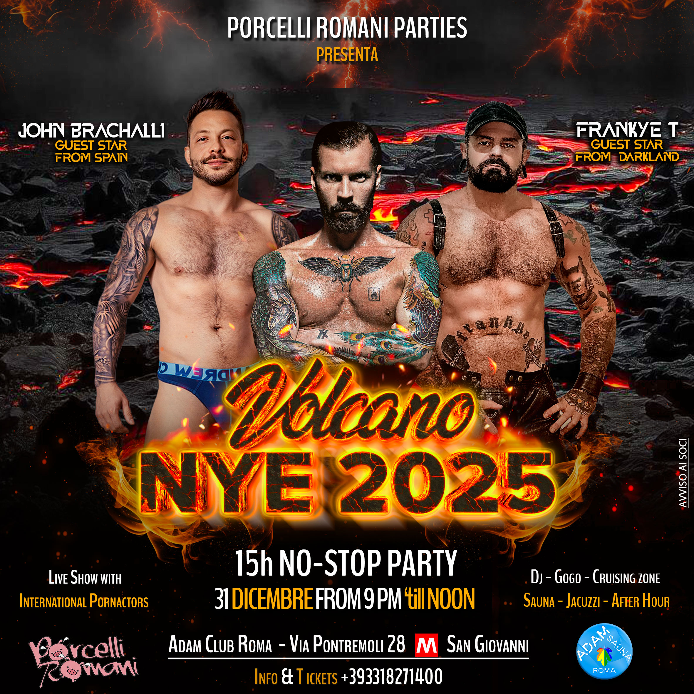 Capodanno Gay Roma 2025 New eve gay Rome
