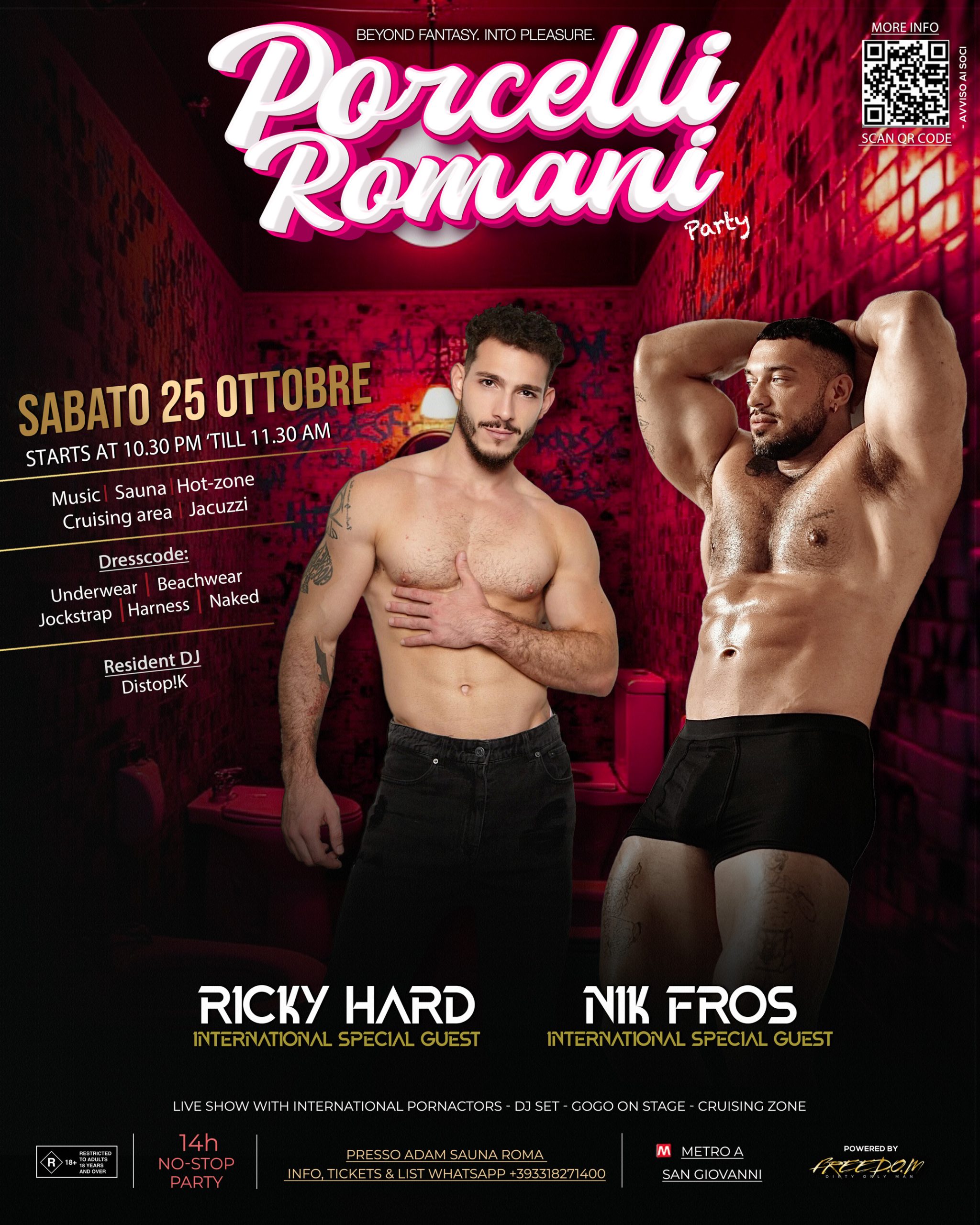 Porcelli Romani Gay Party For men Rome